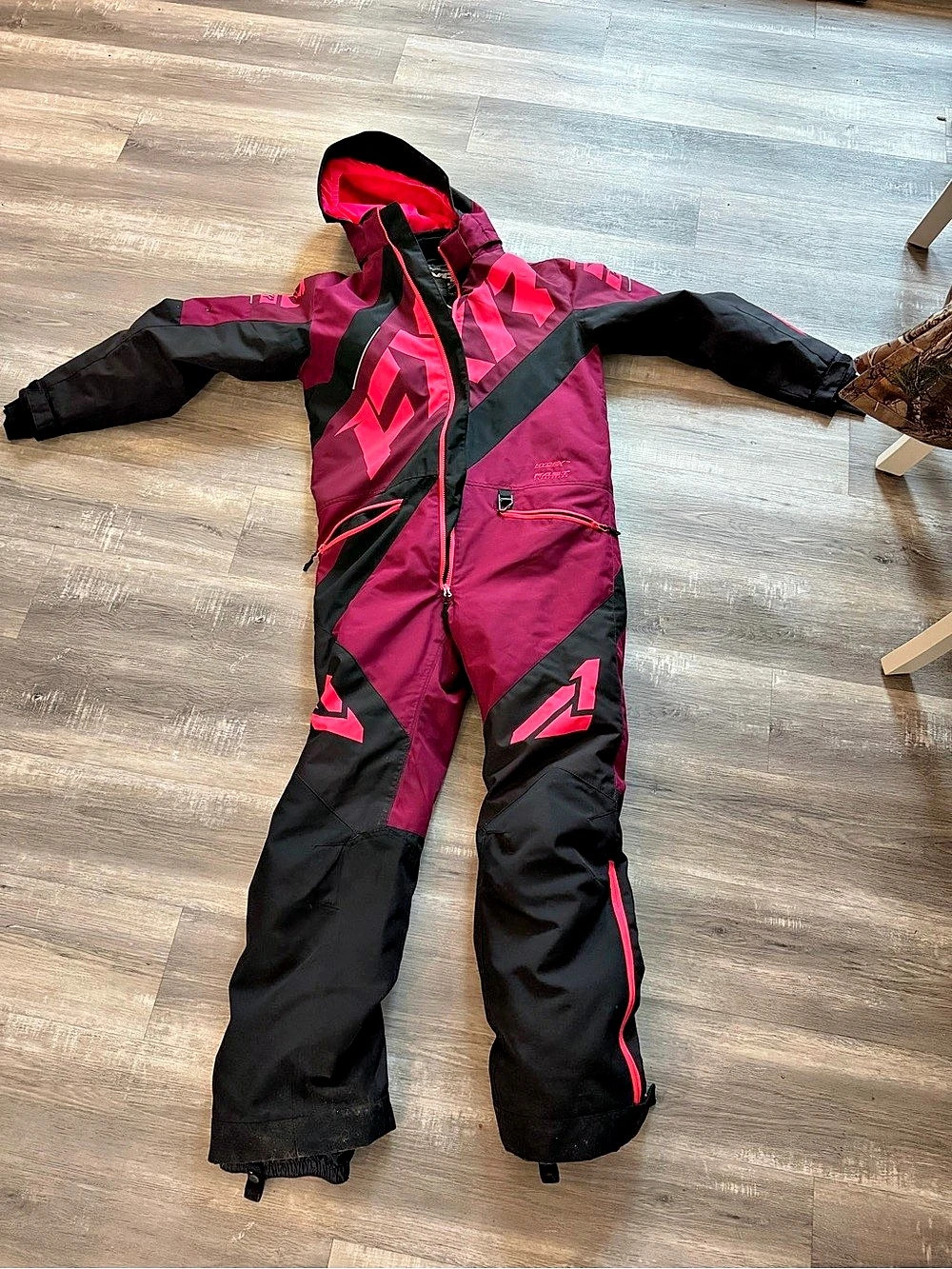 FXR youth Recruit F.A.S.T. Insulated Monosuit Pink & Black